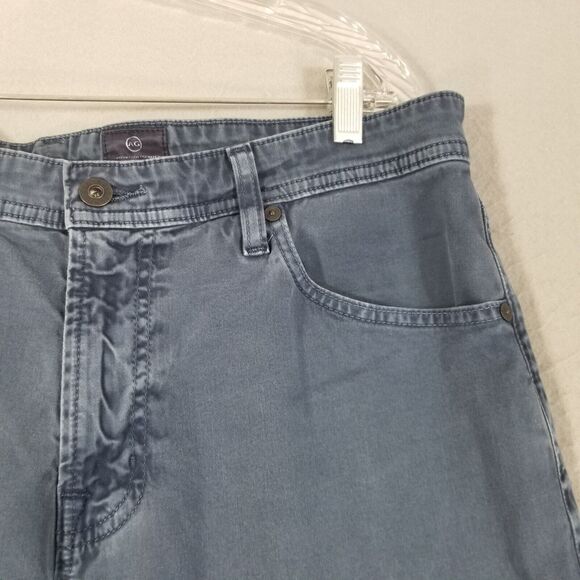 AG Adriano Goldschmied jeans men's 36x32 The Graduate tailored straight blue - Picture 4 of 12